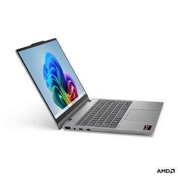 Lenovo IdeaPad 5 2 en 1 83UJ0012LM - vista lateral con teclado