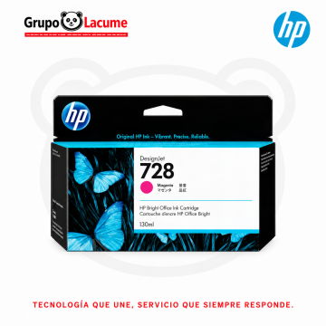 TINTA HP 728 130ML MAGENTA...