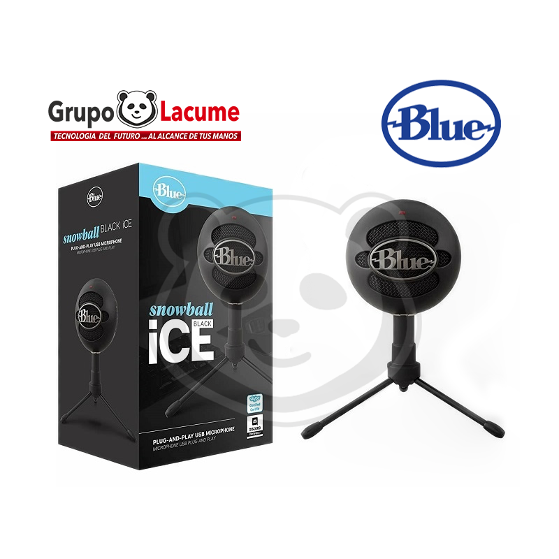 Coro Expansión formal MICROFONO P/STREAMING BLUE SNOWBALL ICE BLACK USB ( 988-000067 )